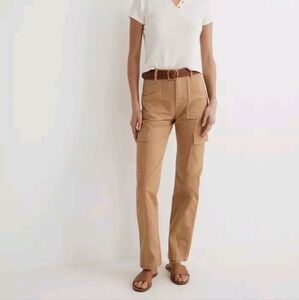 Madewell Sz 30 Garment-Dyed '90s Straight Cargo Pant Sand Dune Tan NWT